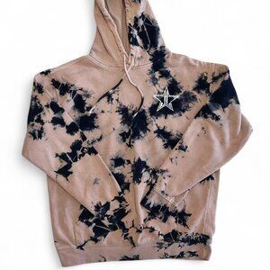 JEFFREE STAR Brown and Black Tie Die Hoodie